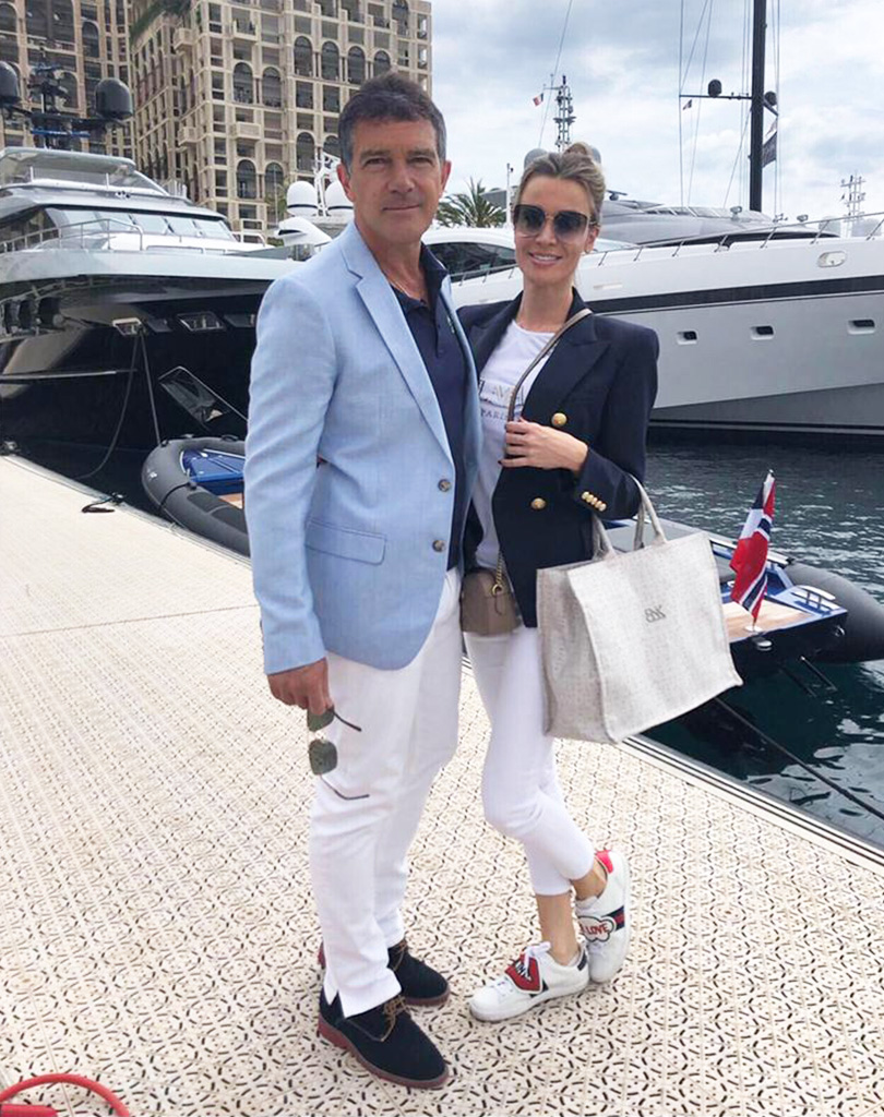 antonio-banderas-nicole-kimpel-gran-premio-formula-1-monaco nicole-kimpel-antonio-banderas-formula-1